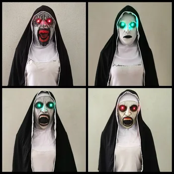 Mníška Maska Halloween Cosplay Kostýmy, Rekvizity Panna Mária, sestra teroru Masku na Tvár Strany Ghost