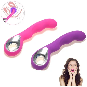 AV Prútik, Latex, Masáž G-Spot Vibrátor USB Nabíjateľné Nepremokavé Erotické Vagíny, Klitorisu Análny Stimulátor Dildo sexuálnu Hračku Pre Ženy