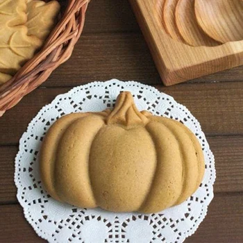 3d Pumpkin Cookie Cutter Drevené Formy Stlačte Tortu Razba Pečenie Formy Diy Tvary Nástroje Perník Biscuit Cookie Pečiatka Pekáreň