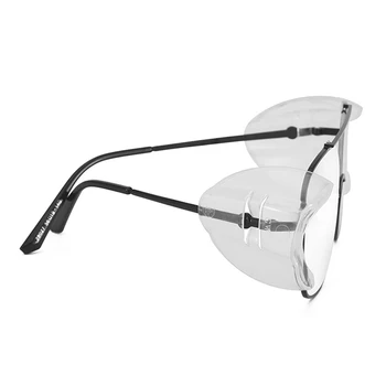 1Pair Oko Flexibilné Jasné Okuliare Bočné Štíty ochranné Okuliare Okuliare 95% Všeobecnej Ochrany Anti Fog Pre Ženy Muži 50 X45X20mm