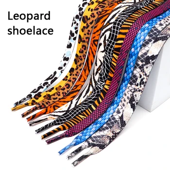 Leopard Shoelace Klasické Zvieracie vzory Leopard Zebra Tiger Had Vzor Športové Shoelace Ploché High-top Plátno Tenisky Ženy Muži