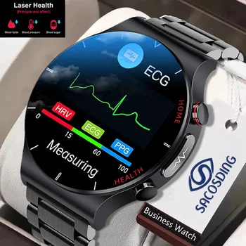 2022 Nové EKG PPG Smart Hodinky Mužov Sangao Laser Zdravie Srdcovej frekvencie, Krvného Tlaku Fitness Športové Hodinky Vodotesné IP68 Smartwatch