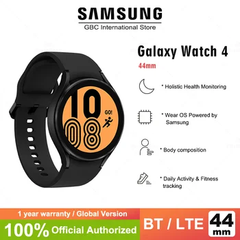 Pôvodné Samsung Galaxy Sledovať 4 Bluetooth SM-R870 44 mm Smartwatch AMOLED Displejom, Meranie Krvného Tlaku Sledovať 4 BT