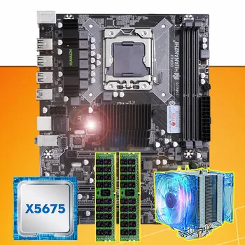 Značka Doske na Predaj HUANANZHI X58 základná Doska s procesorom Intel Xeon X5675 3.06 GHz, s Chladnejšie 8G(2*4G) DDR3 ECC REG Pamäť