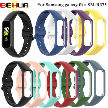 Gumy Popruh Pre Samsung Galaxy fit-e SM-R375 Smart Kapela Watchband Nastaviteľné Nahradenie Náramok Náramok Sport Silikónový Pás