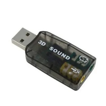 CAA Externá 5.1 USB 3D Zvuková Zvukovú Kartu Adaptér Pre PC Deaktop vytvoriť Mikrofón a Audio jack sa z akéhokoľvek POČÍTAČA USB port