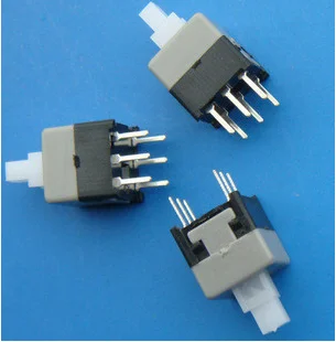 8.5 * 8,5 mm self-locking tlačidlo prepnúť 6-pin počítač pokladne tlačidlo štart potenciometer-100ks/veľa
