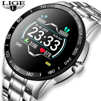 2020 Nový Farebný displej mužov šport smart hodinky Mužov Fitness tracker Pre iPhone/xiao Srdcovej frekvencie, krvného tlaku, funkcia smartwatch