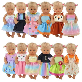 2022 roztomilá bábika SUKNE OBLEČENIE vhodné 40 cm 41 cm nenucos bábiky a bábiku doplnky, detské letné dary