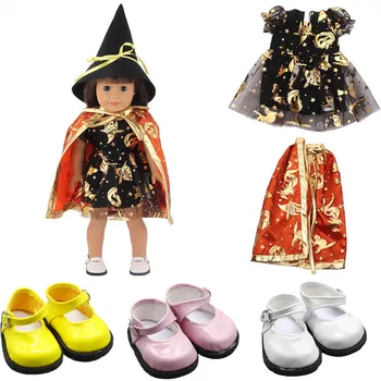Oblek Halloween Bábiky Oblečenie pre 18-palcové American Doll Dievča Šaty Bábiky Topánky pre 43 CM Bábiky Príslušenstvo
