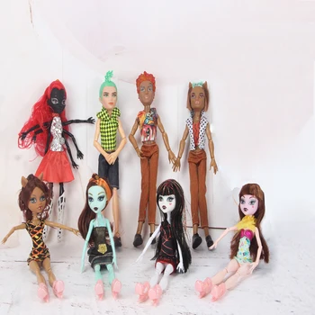 Nový Štýl Zábavnej Monster High Bábiky Hnuteľný Spoločné Žena a Muž Monster Bábiky pre Deti najlepší darček Veľkoobchod Módne Bábiky